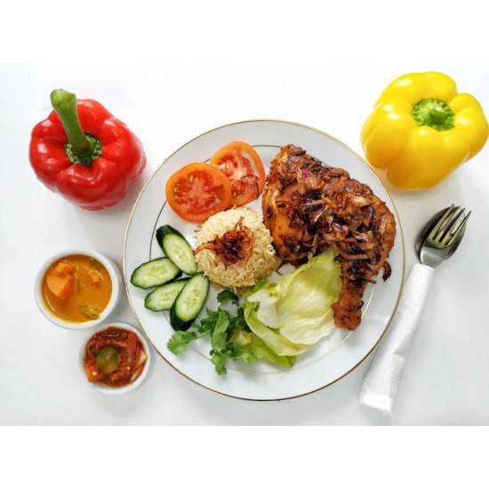 Nasi Bukhara Ayam Goreng Bawang (Pakej)
